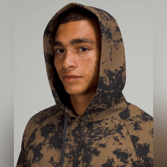 Lululemon Men's City Sweat Pullover Hoodie - Small - black tan hooded sweatshirt - Picture 3 of 15